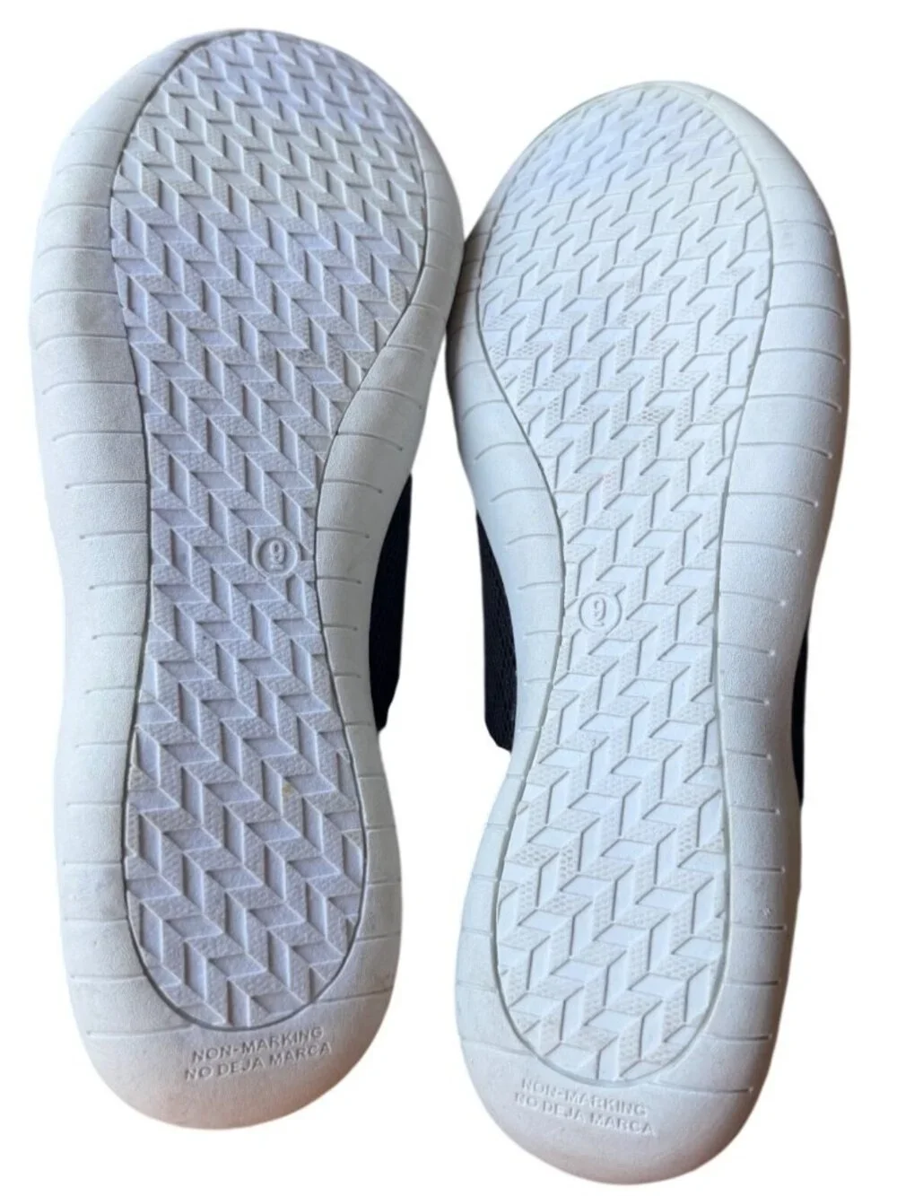 Athletic Works Mesh Black Slip-on Ballet Flats w/Memory Foam Women's Size 9